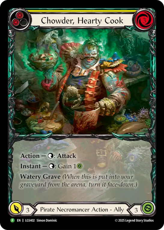 Chowder, Hearty Cook (Yellow) - Flesh and Blood TCG - MoxLand