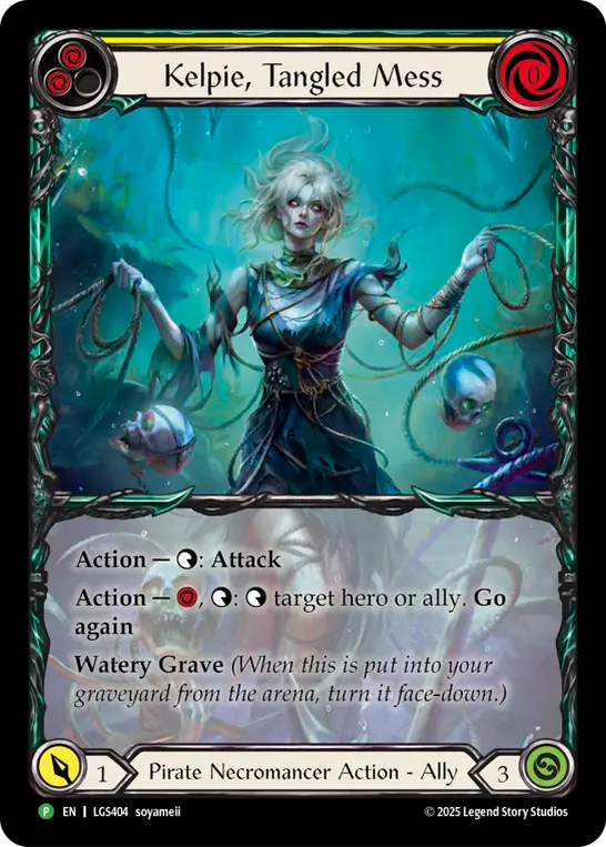 Kelpie, Tangled Mess (Yellow) - Flesh and Blood TCG - MoxLand