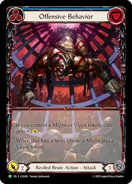 Offensive Behavior (Blue) - Flesh and Blood TCG - MoxLand