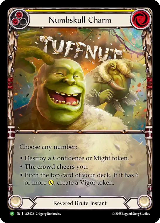 Numbskull Charm (Yellow) - Flesh and Blood TCG - MoxLand
