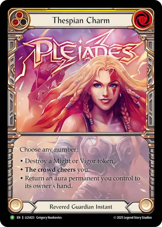 Thespian Charm (Yellow) - Flesh and Blood TCG - MoxLand
