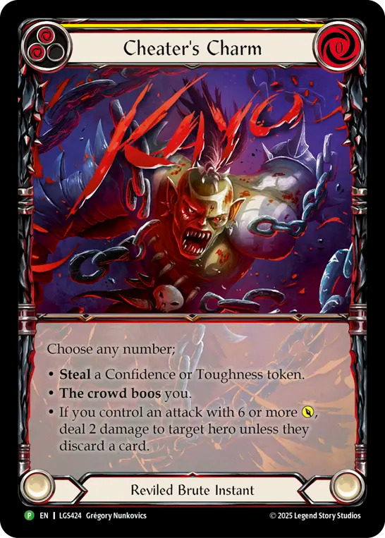 Cheater's Charm (Yellow) - Flesh and Blood TCG - MoxLand