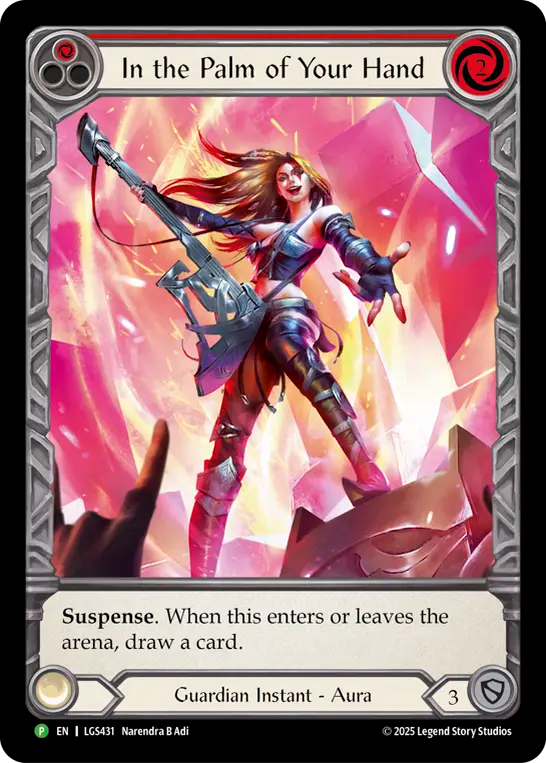 In the Palm of Your Hand (Red) - Flesh and Blood TCG - MoxLand