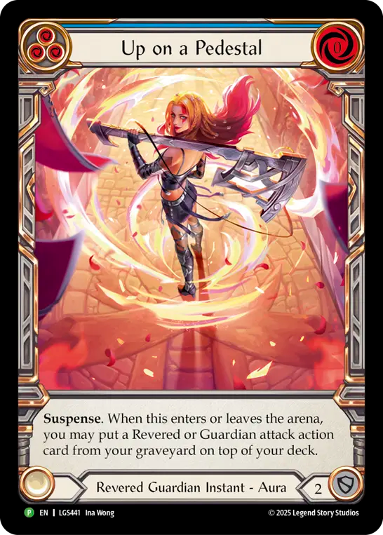 Up on a Pedestal (Blue) - Flesh and Blood TCG - MoxLand