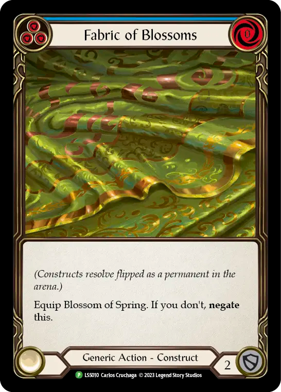Fabric of Blossoms (Blue) // Blossom of Spring - Flesh and Blood TCG - MoxLand
