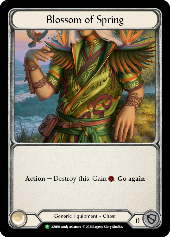 Fabric of Blossoms (Blue) // Blossom of Spring - Flesh and Blood TCG - MoxLand
