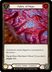 Fabric of Hope (Red) // Hope Merchant's Hood - Flesh and Blood TCG - MoxLand