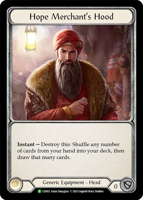 Fabric of Hope (Red) // Hope Merchant's Hood - Flesh and Blood TCG - MoxLand