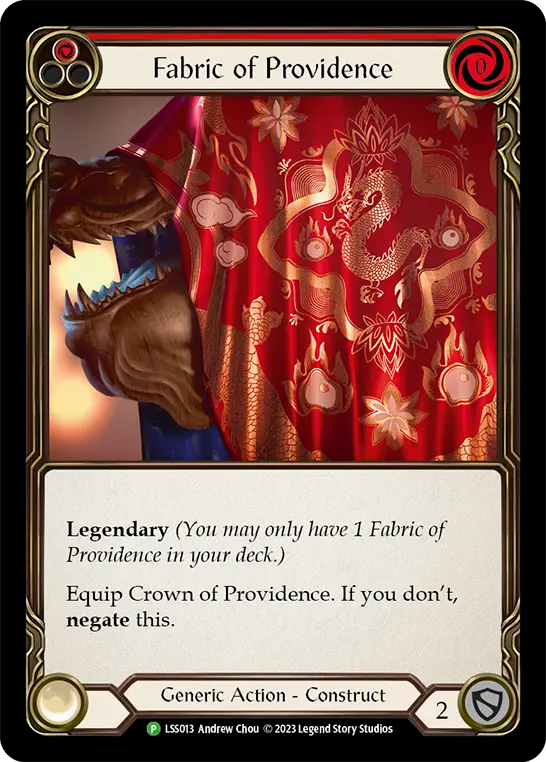 Fabric of Providence (Red) // Crown of Providence - Flesh and Blood TCG - MoxLand