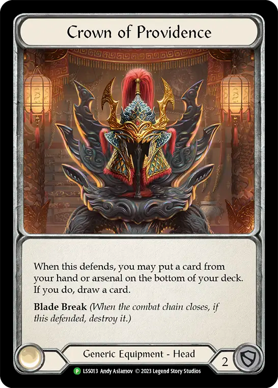 Fabric of Providence (Red) // Crown of Providence - Flesh and Blood TCG - MoxLand