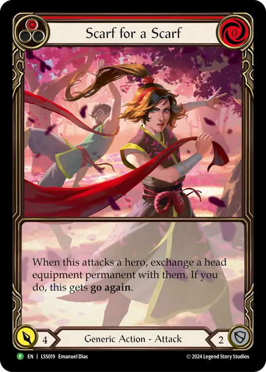 Scarf for a Scarf (Red) - Flesh and Blood TCG - MoxLand
