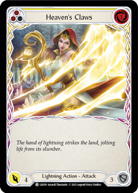 Heaven's Claws (Yellow) - Flesh and Blood TCG - MoxLand