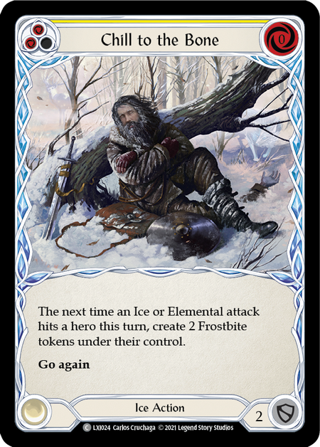Chill to the Bone (Yellow) - Flesh and Blood TCG - MoxLand