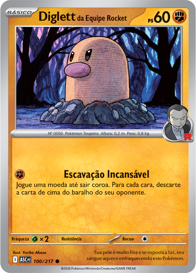 Diglett da Equipe Rocket - Pokémon TCG - MoxLand