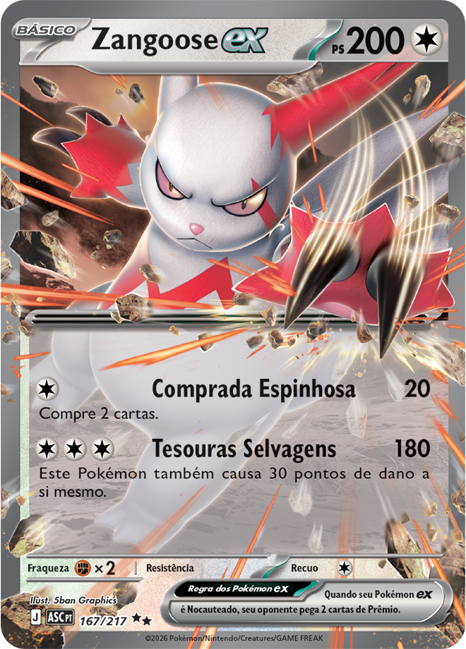Zangoose ex - Pokémon TCG - MoxLand