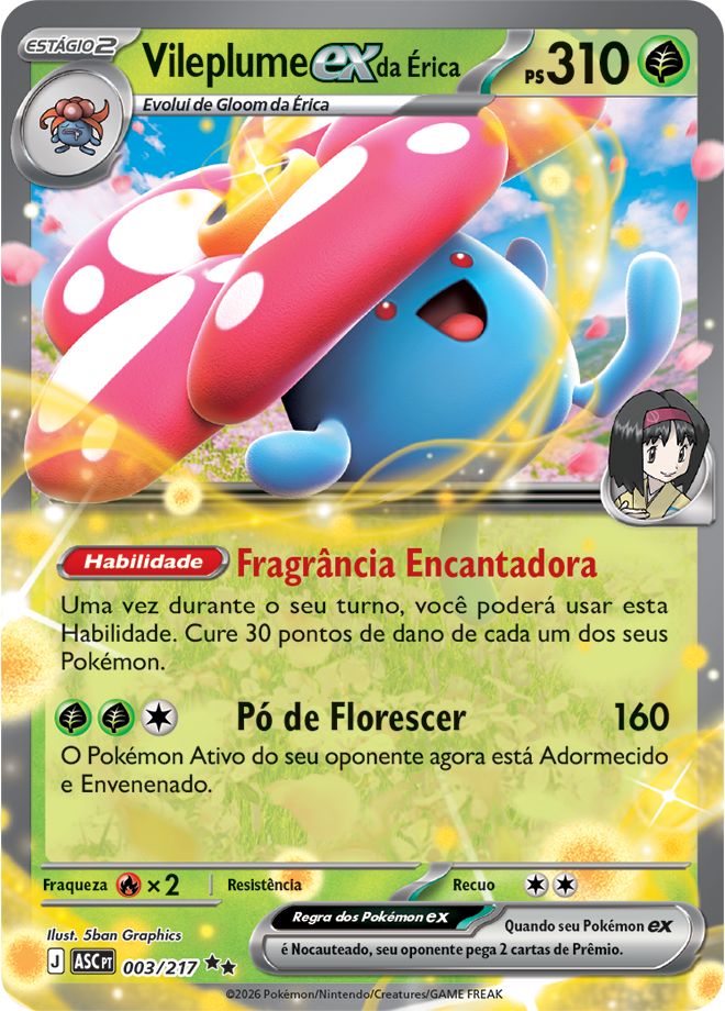 Vileplume ex da Érica - Pokémon TCG - MoxLand