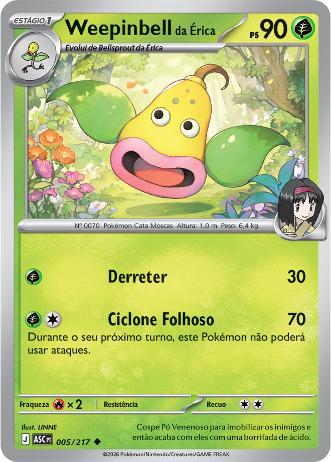 Weepinbell da Érica - Pokémon TCG - MoxLand