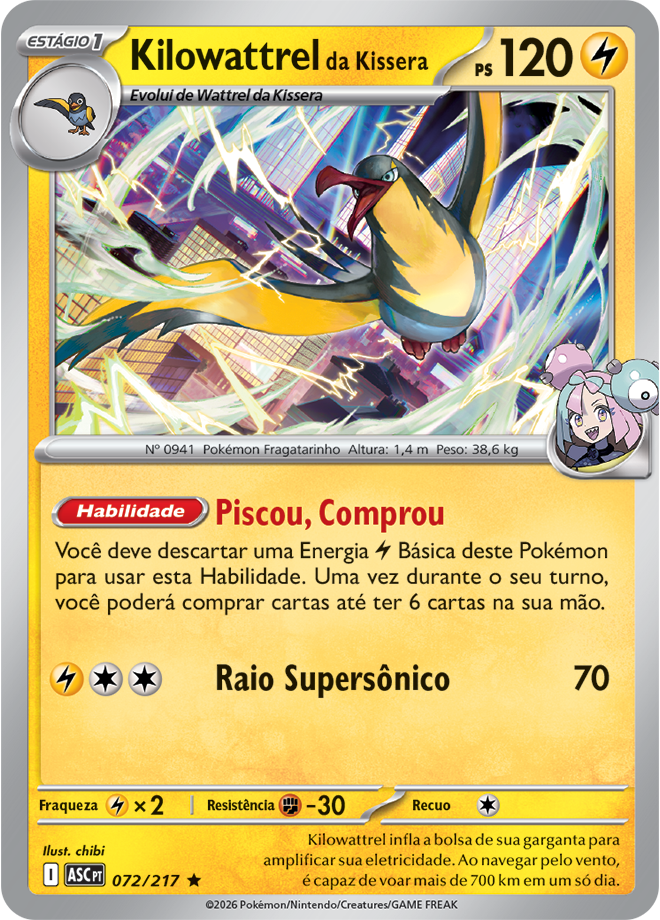 Kilowattrel da Kissera - Pokémon TCG - MoxLand