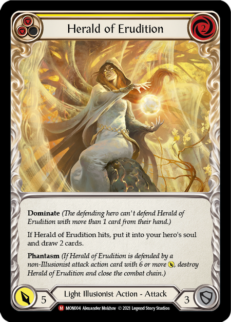 Herald of Erudition (Yellow) - Flesh and Blood TCG - MoxLand
