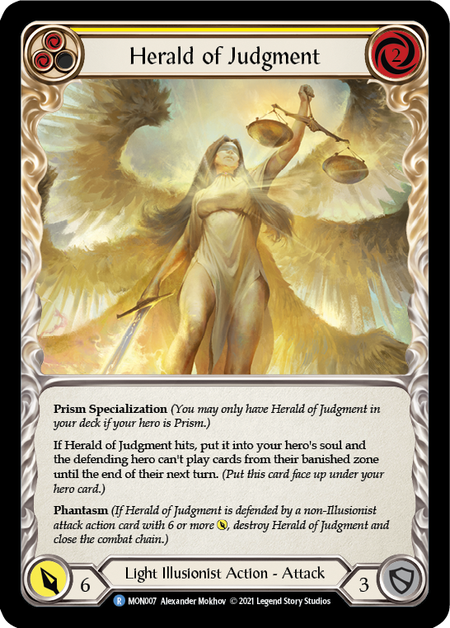 Herald of Judgment (Yellow) - Flesh and Blood TCG - MoxLand