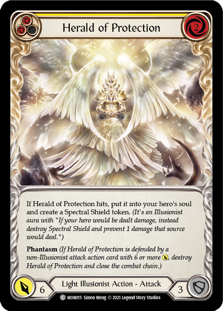 Herald of Protection (Yellow) - Flesh and Blood TCG - MoxLand