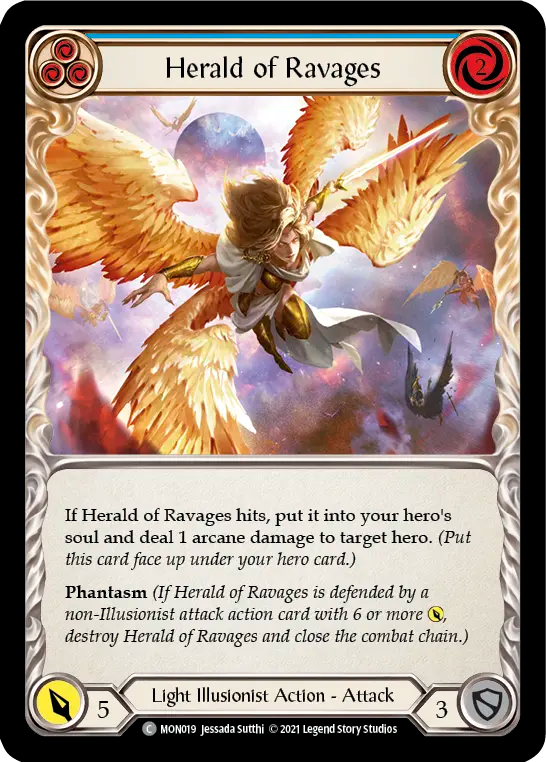 Herald of Ravages (Blue) - Flesh and Blood TCG - MoxLand