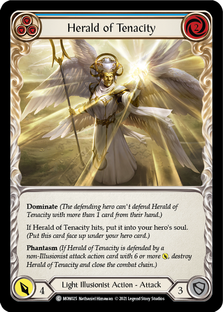 Herald of Tenacity (Blue) - Flesh and Blood TCG - MoxLand