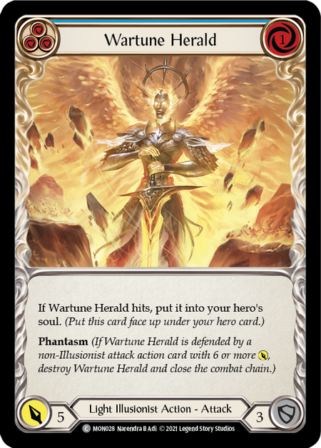 Wartune Herald (Blue) - Flesh and Blood TCG - MoxLand