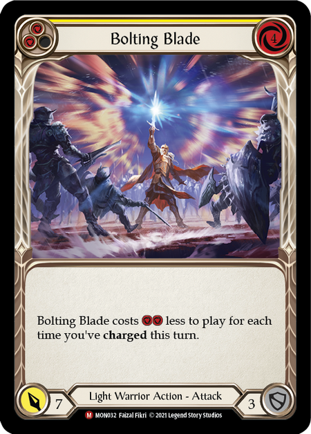 Bolting Blade (Yellow) - Flesh and Blood TCG - MoxLand
