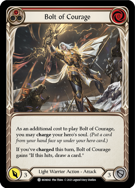 Bolt of Courage (Red) - Flesh and Blood TCG - MoxLand