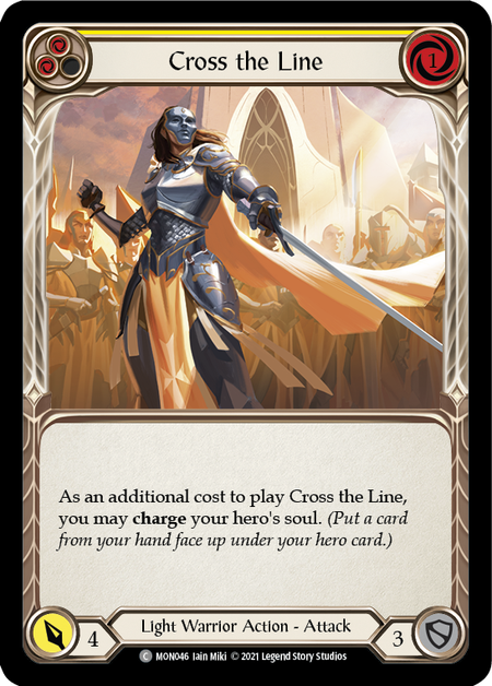 Cross the Line (Yellow) - Flesh and Blood TCG - MoxLand