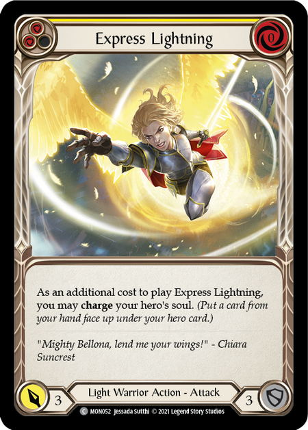 Express Lightning (Yellow) - Flesh and Blood TCG - MoxLand