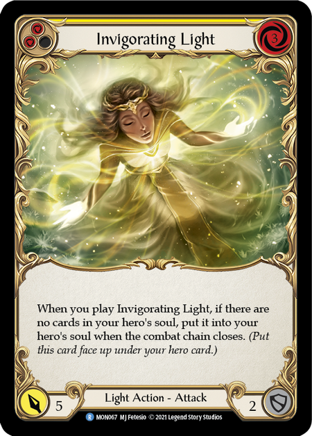 Invigorating Light (Yellow) - Flesh and Blood TCG - MoxLand
