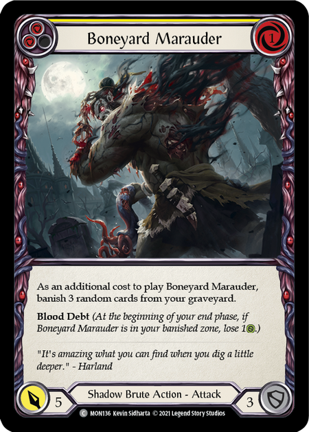 Boneyard Marauder (Yellow) - Flesh and Blood TCG - MoxLand