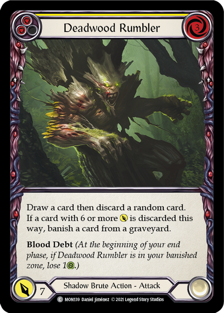 Deadwood Rumbler (Yellow) - Flesh and Blood TCG - MoxLand