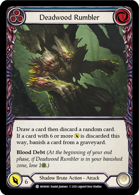 Deadwood Rumbler (Blue) - Flesh and Blood TCG - MoxLand