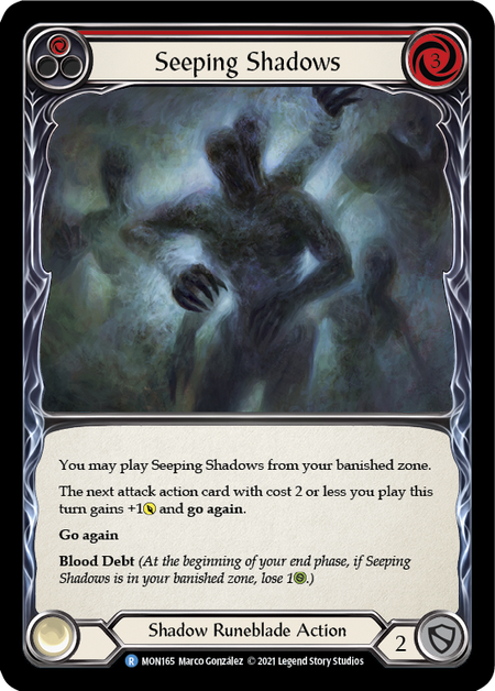 Seeping Shadows (Red) - Flesh and Blood TCG - MoxLand