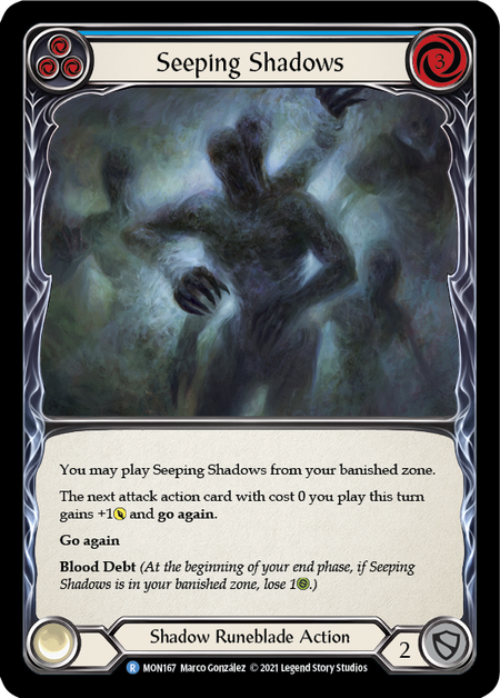 Seeping Shadows (Blue) - Flesh and Blood TCG - MoxLand