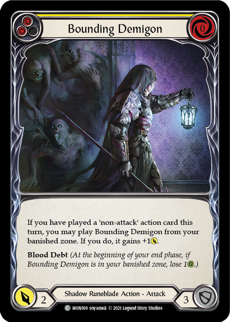 Bounding Demigon (Yellow) - Flesh and Blood TCG - MoxLand