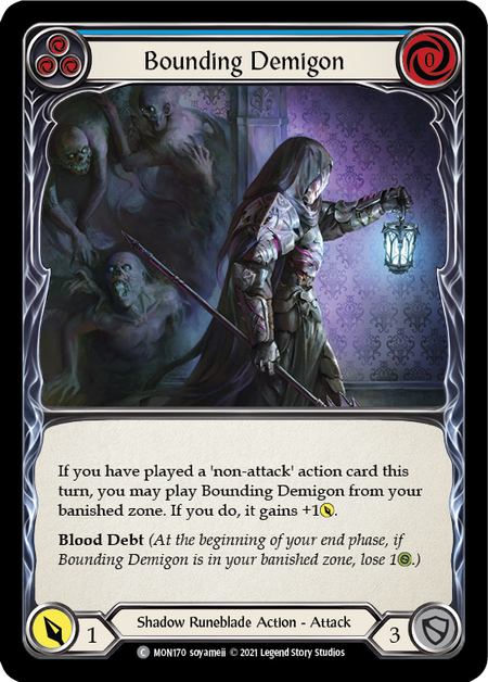 Bounding Demigon (Blue) - Flesh and Blood TCG - MoxLand
