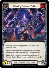 Piercing Shadow Vise (Yellow) - Flesh and Blood TCG - MoxLand