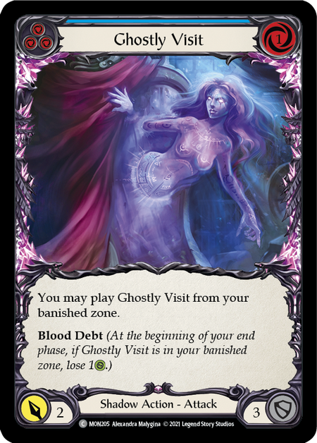 Ghostly Visit (Blue) - Flesh and Blood TCG - MoxLand