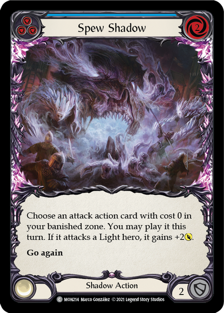 Spew Shadow (Blue) - Flesh and Blood TCG - MoxLand