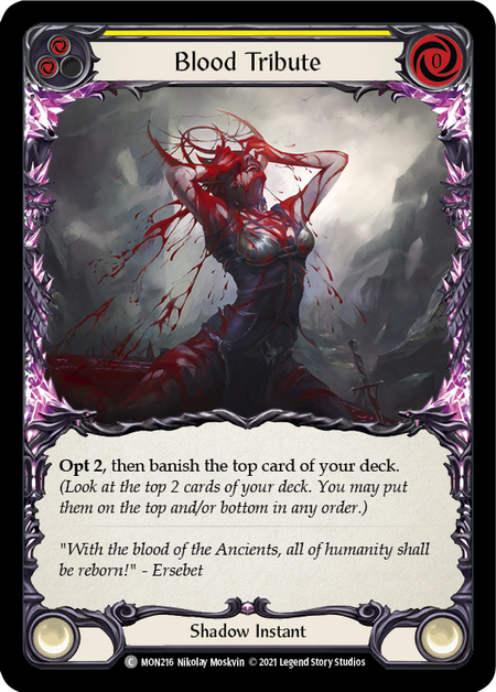 Blood Tribute (Yellow) - Flesh and Blood TCG - MoxLand