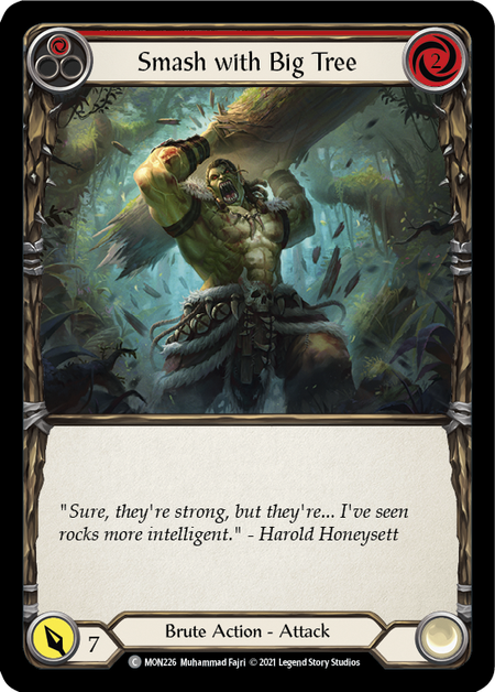 Smash with Big Tree (Red) - Flesh and Blood TCG - MoxLand