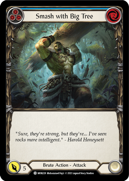 Smash with Big Tree (Blue) - Flesh and Blood TCG - MoxLand