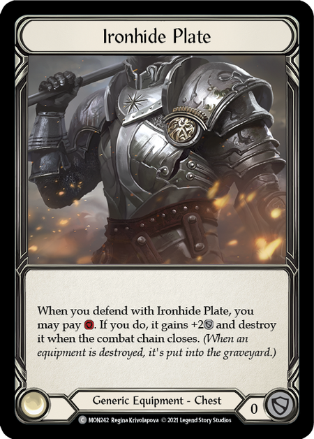 Ironhide Plate - Flesh and Blood TCG - MoxLand
