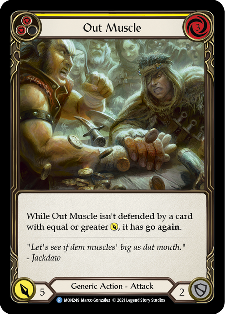 Out Muscle (Yellow) - Flesh and Blood TCG - MoxLand