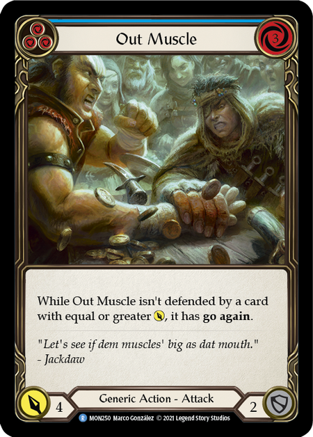 Out Muscle (Blue) - Flesh and Blood TCG - MoxLand