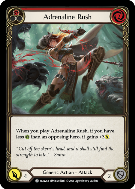 Adrenaline Rush (Red) - Flesh and Blood TCG - MoxLand